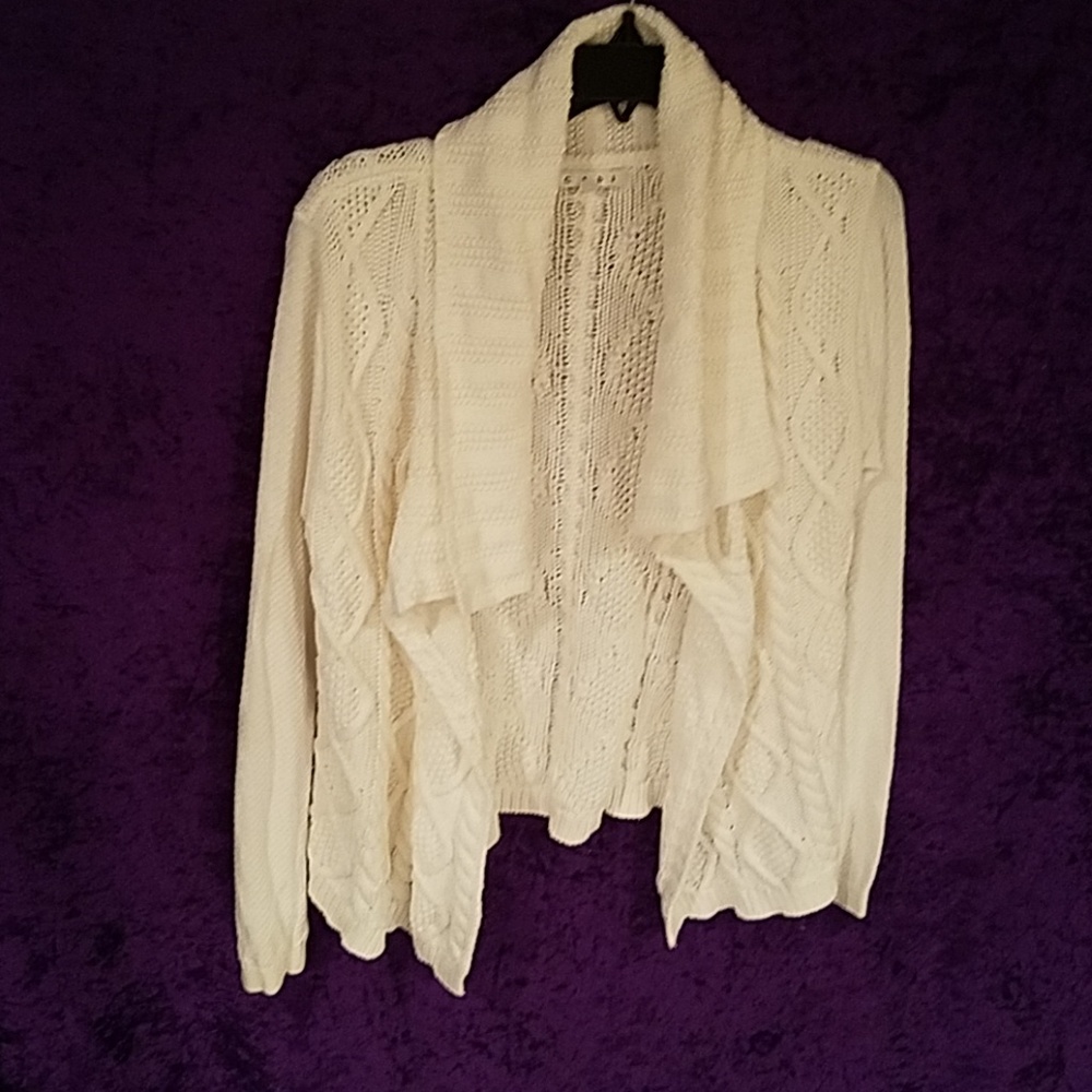 CAbi cable knit cardigan